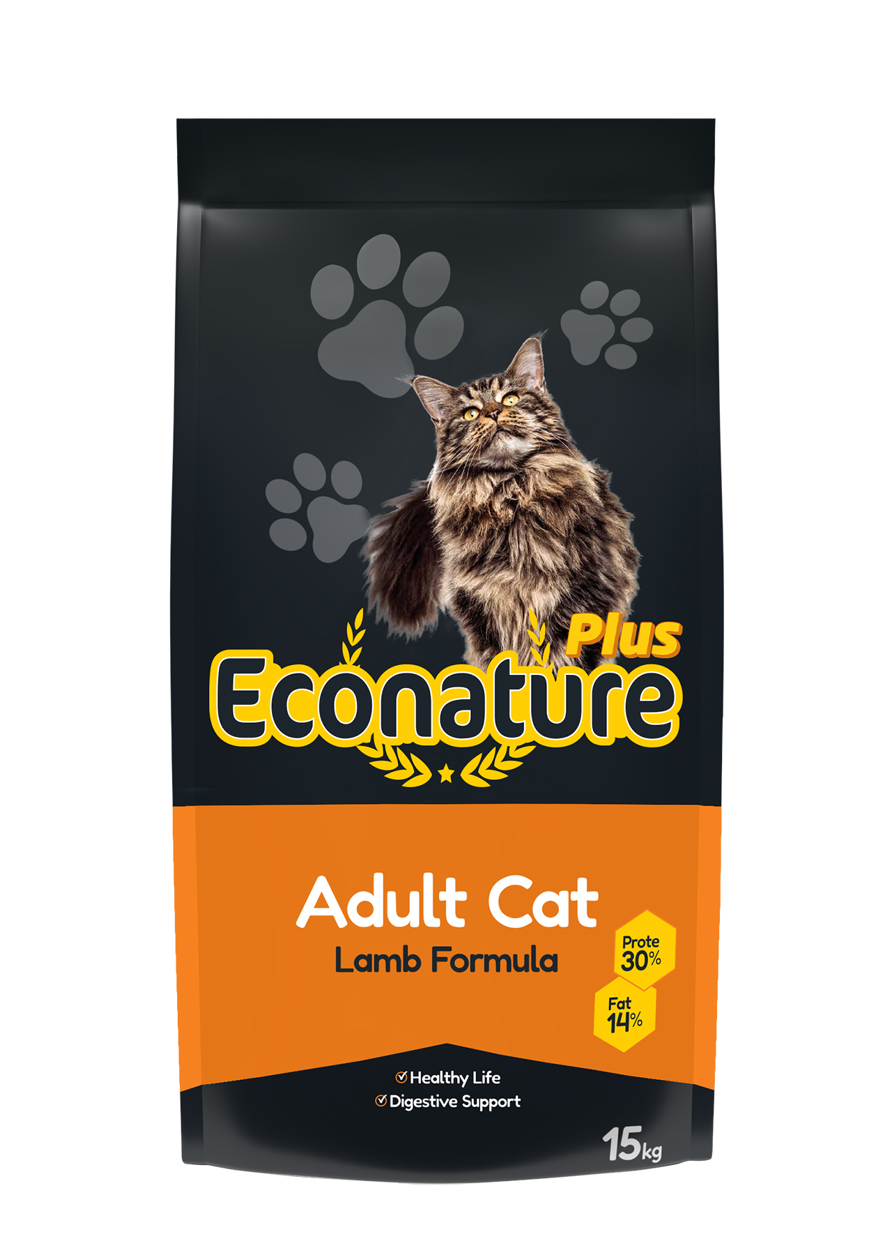 Econature Plus Adult Cat Lamb 15 кг