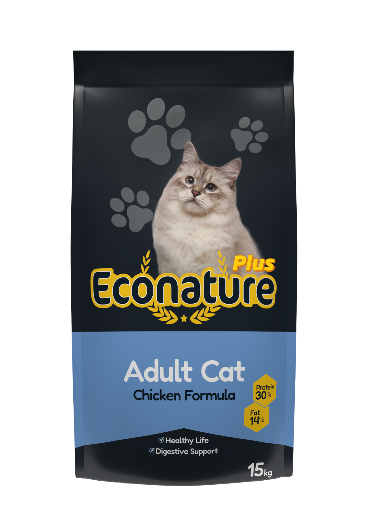 Econature Plus Adult Cat Chicken 15 кг